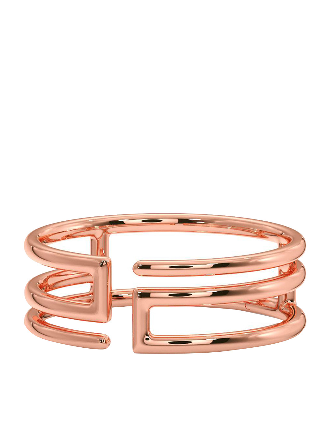 

CANDERE A KALYAN JEWELLERS COMPANY 14KT BIS Hallmark Rose Gold Ring-2.06gm