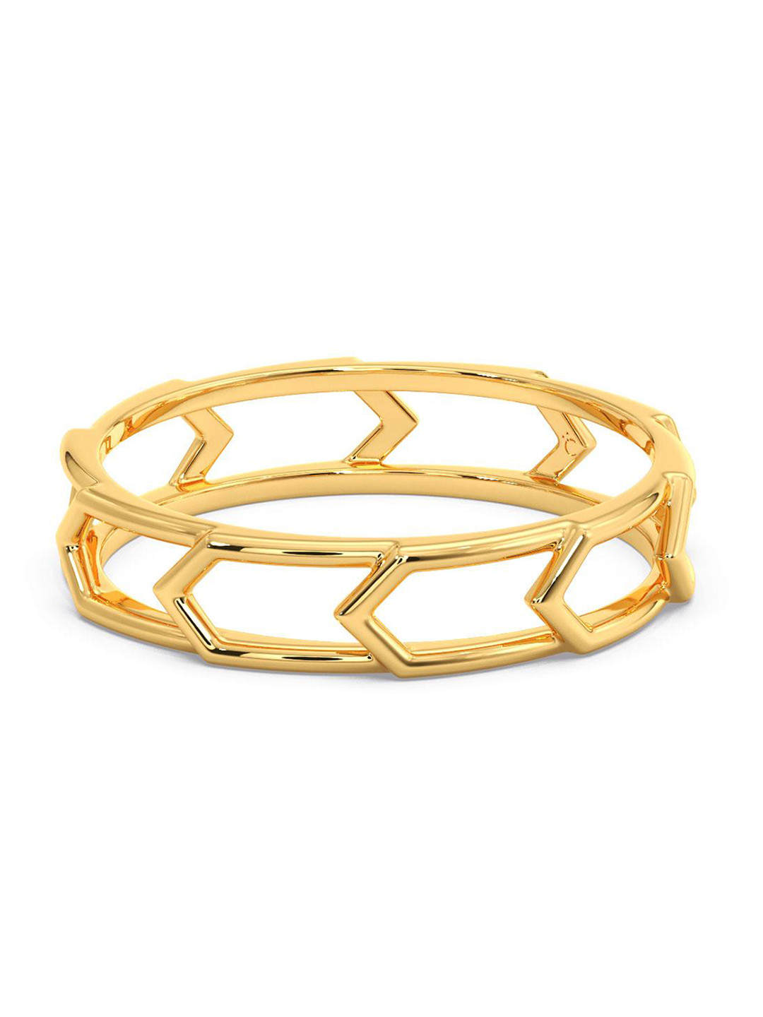 

CANDERE A KALYAN JEWELLERS COMPANY 14KT BIS Hallmark Gold Ring-1.41gm