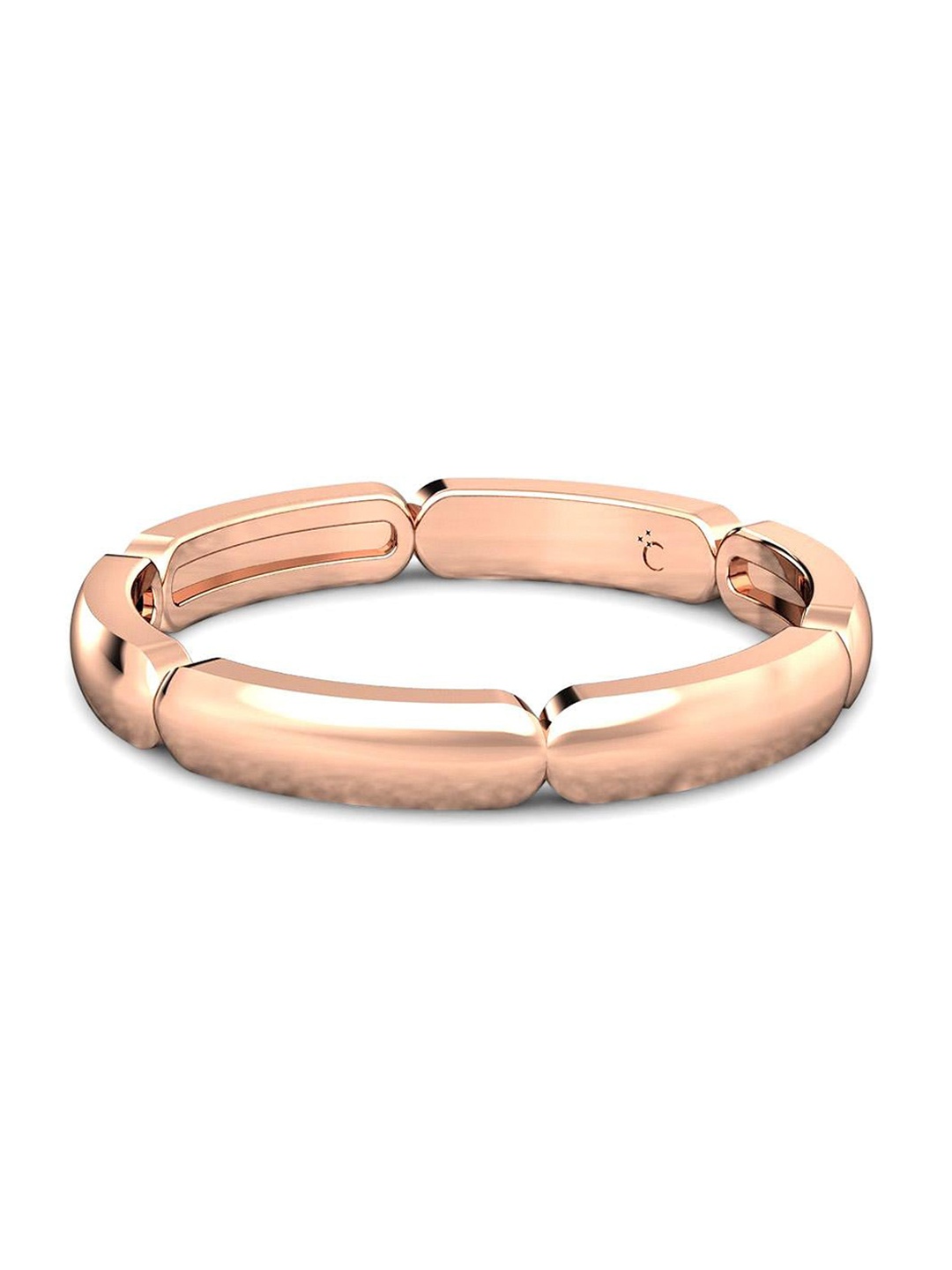 

CANDERE A KALYAN JEWELLERS COMPANY 14KT BIS Hallmark Rose Gold Finger Ring-2.09gm