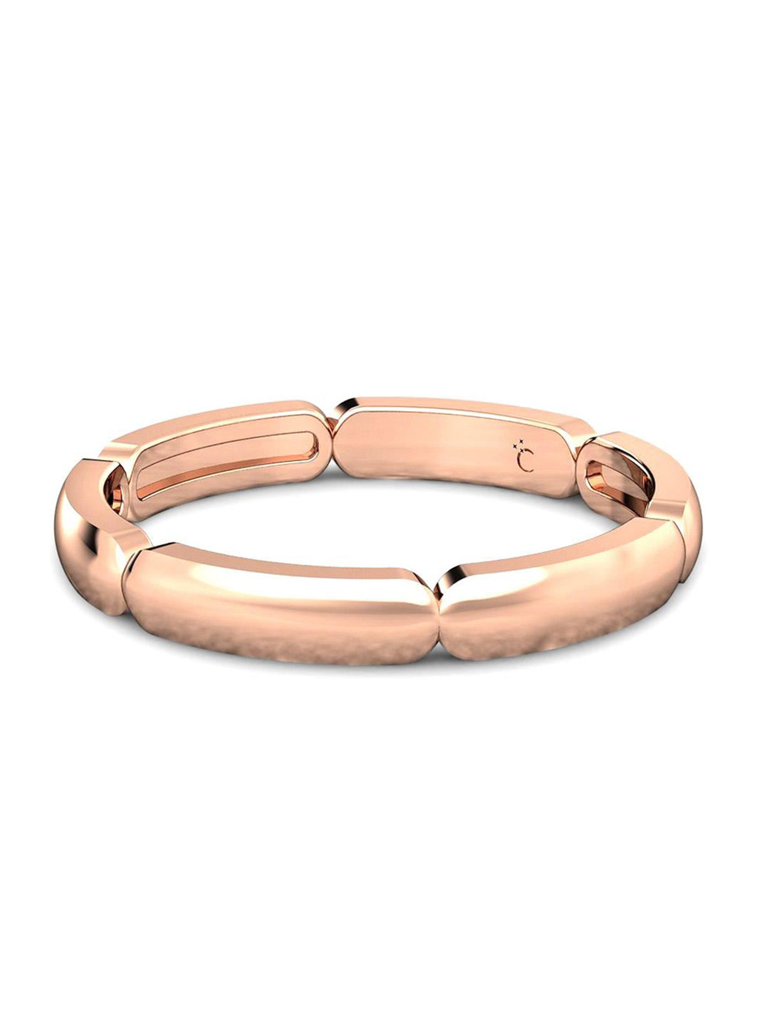 

CANDERE A KALYAN JEWELLERS COMPANY 22KT BIS Hallmark Rose Gold Ring-2.55 g