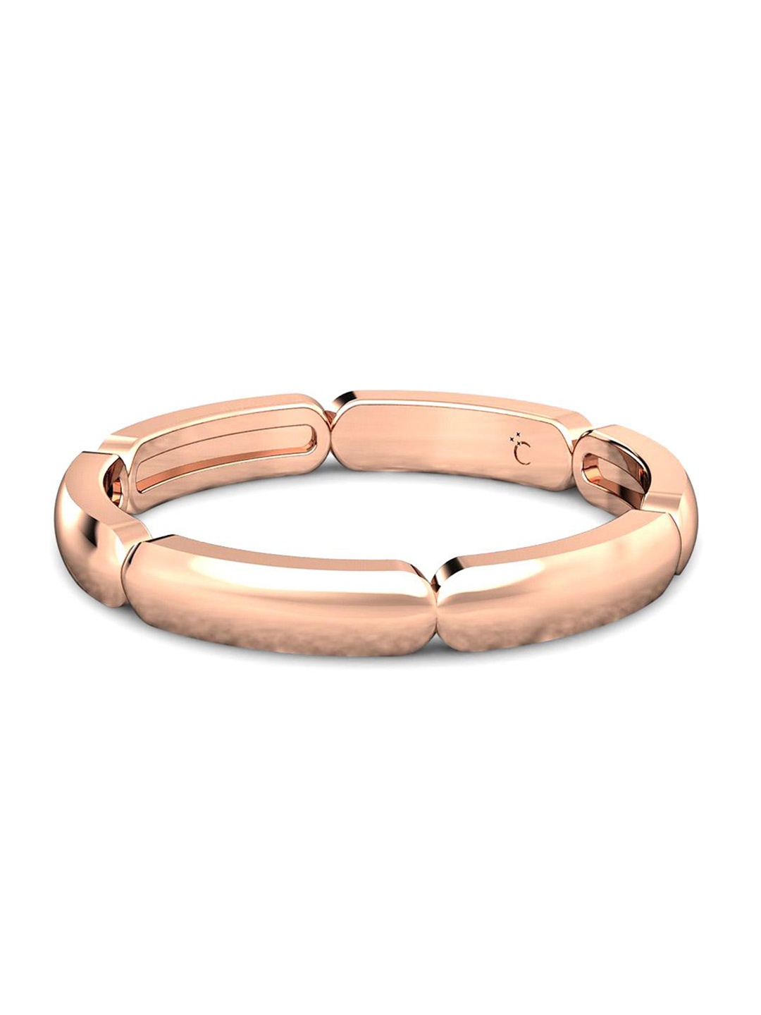 

CANDERE A KALYAN JEWELLERS COMPANY 18KT BIS Hallmark Rose Gold Finger Ring-2.33gm