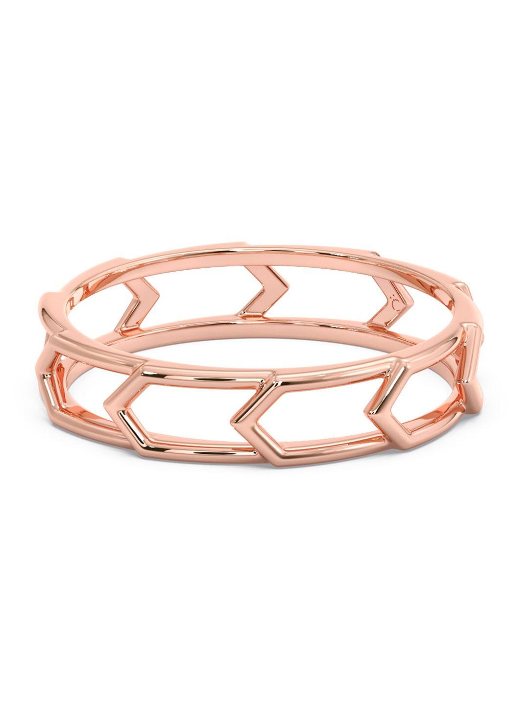 

CANDERE A KALYAN JEWELLERS COMPANY 18KT Rose Gold Ring-2.01 g