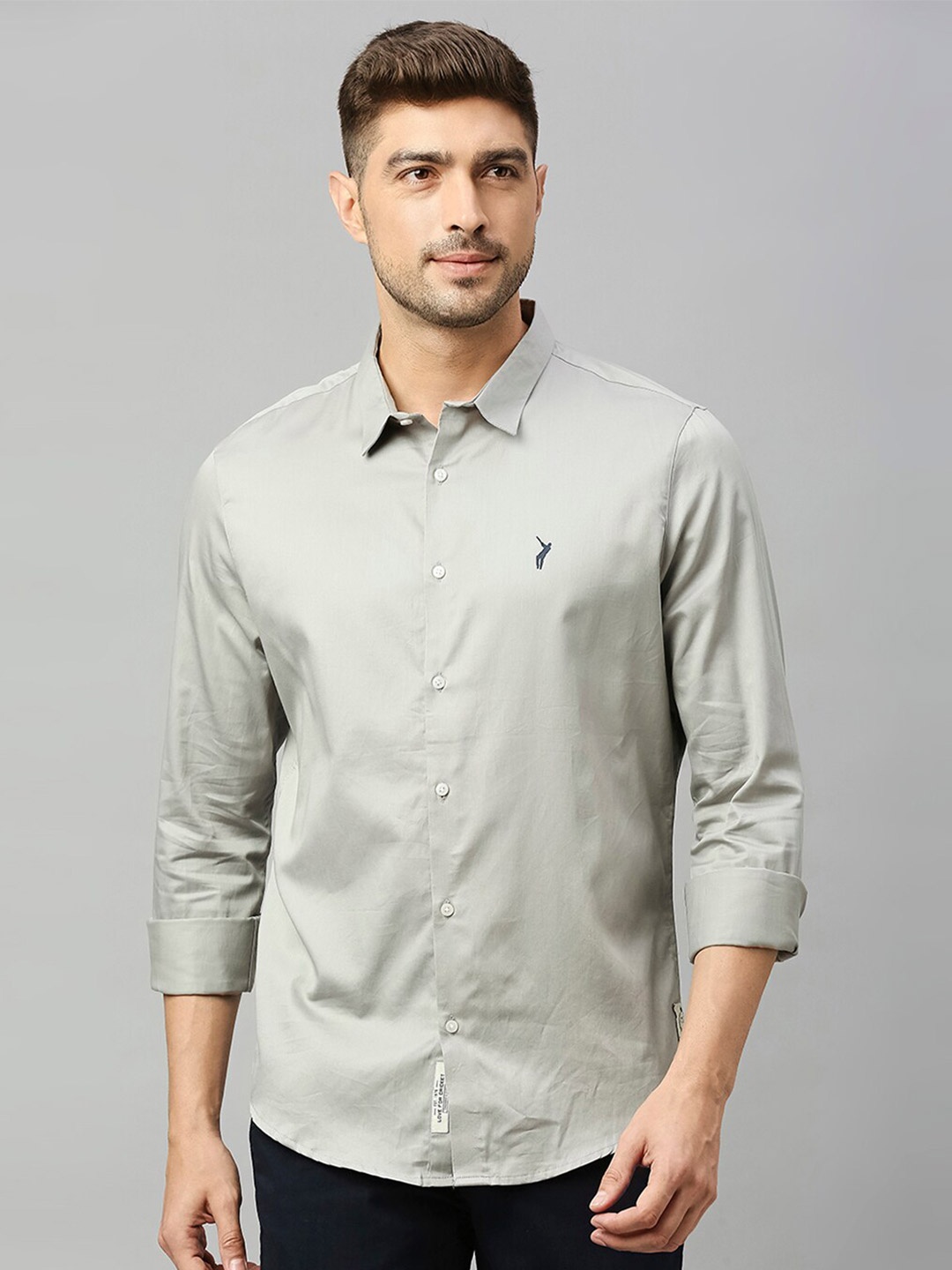 

Thomas Scott Classic Slim Fit Spread Collar Casual Shirt, Grey