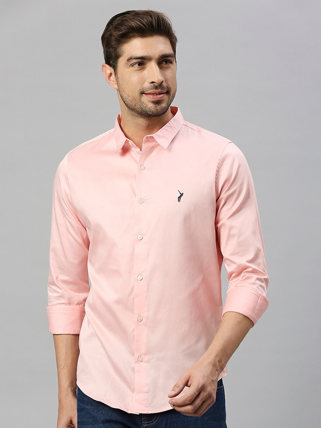 

Thomas Scott Classic Slim Fit Spread Collar Casual Shirt, Pink