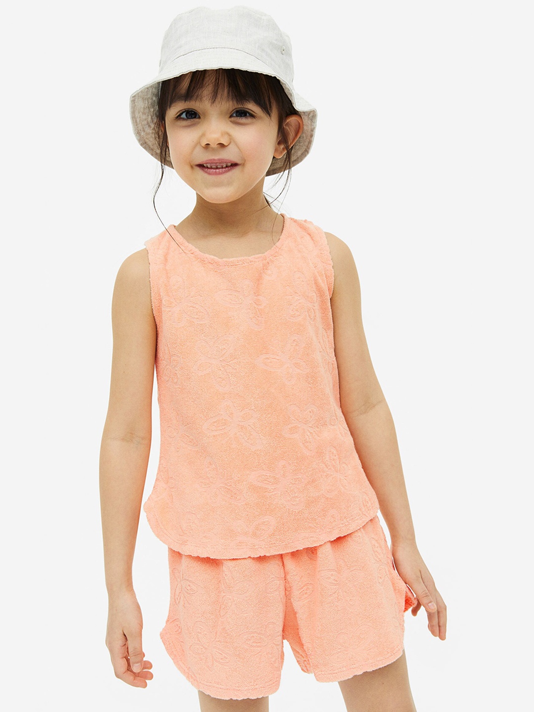 

H&M Girls 2-piece Terry Set, Peach