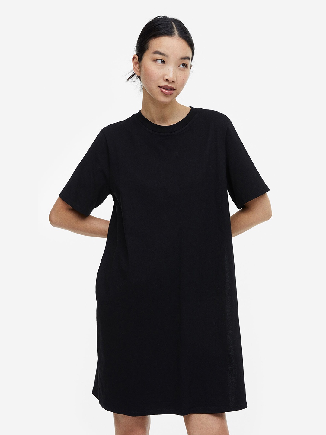 

H&M MAMA T-Shirt Nursing Dress, Black