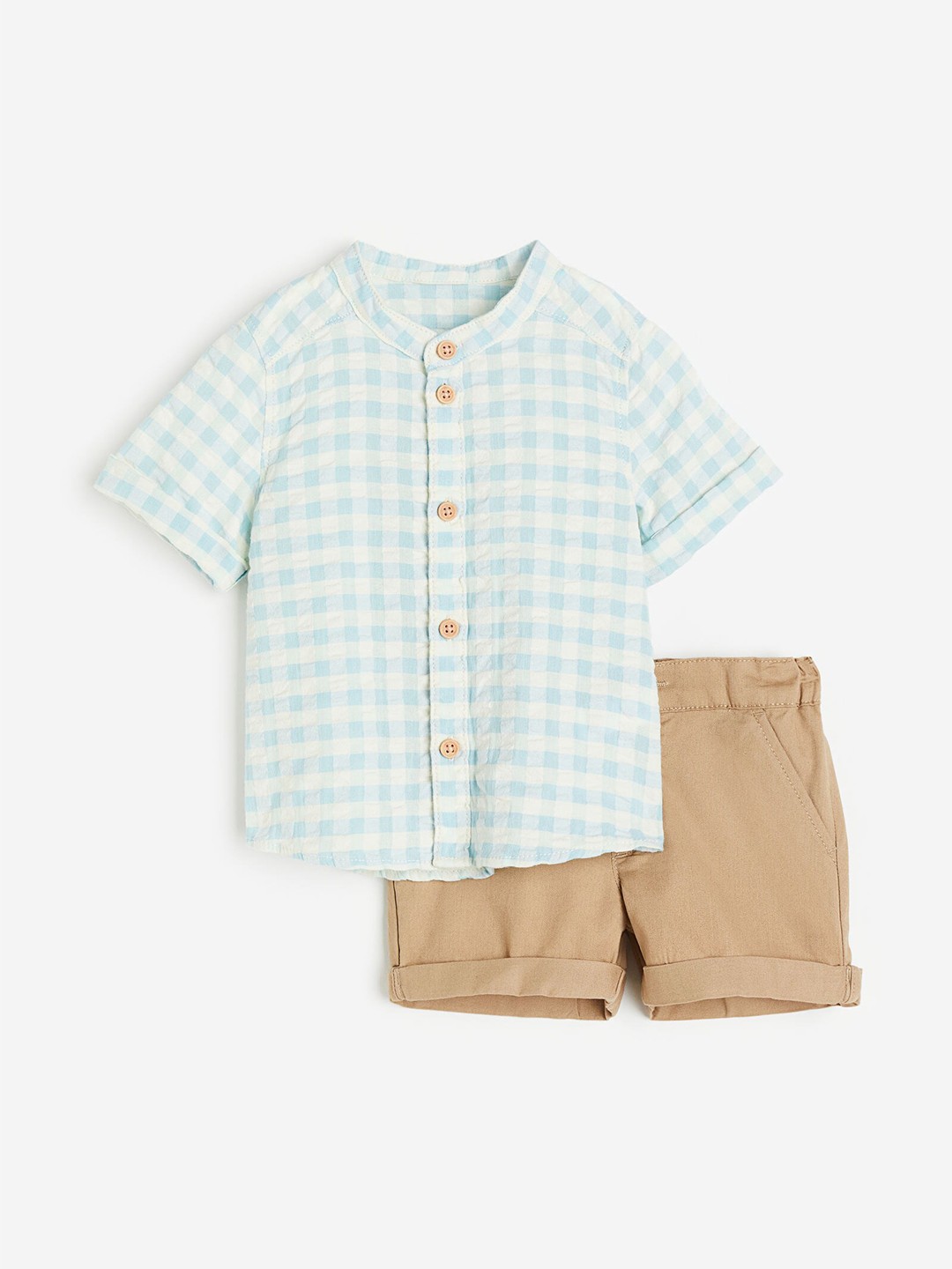 

H&M Boys 2-piece Pure Cotton Set, Beige