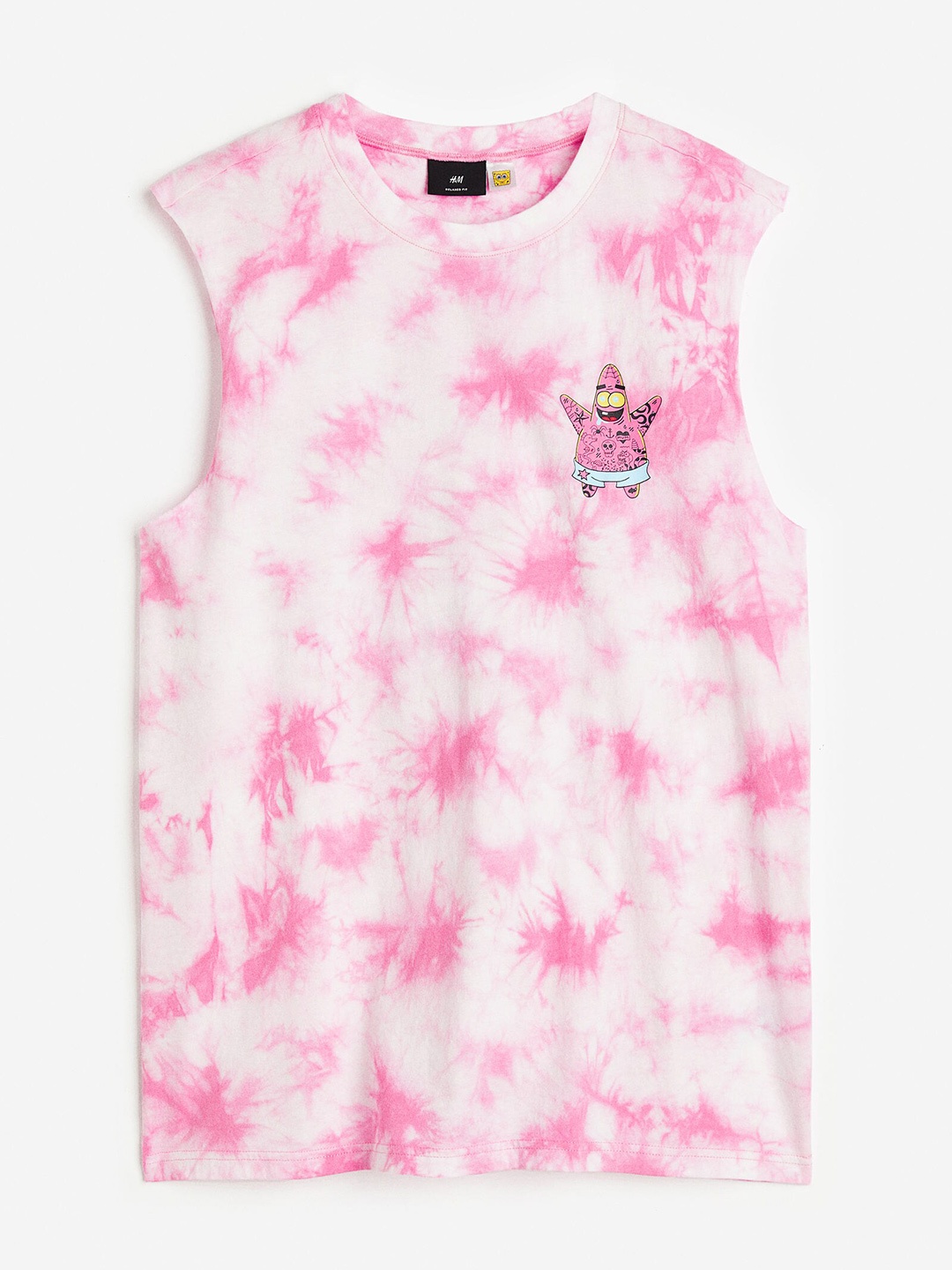 

H&M Men Spongebob Printed Vest Top, Pink