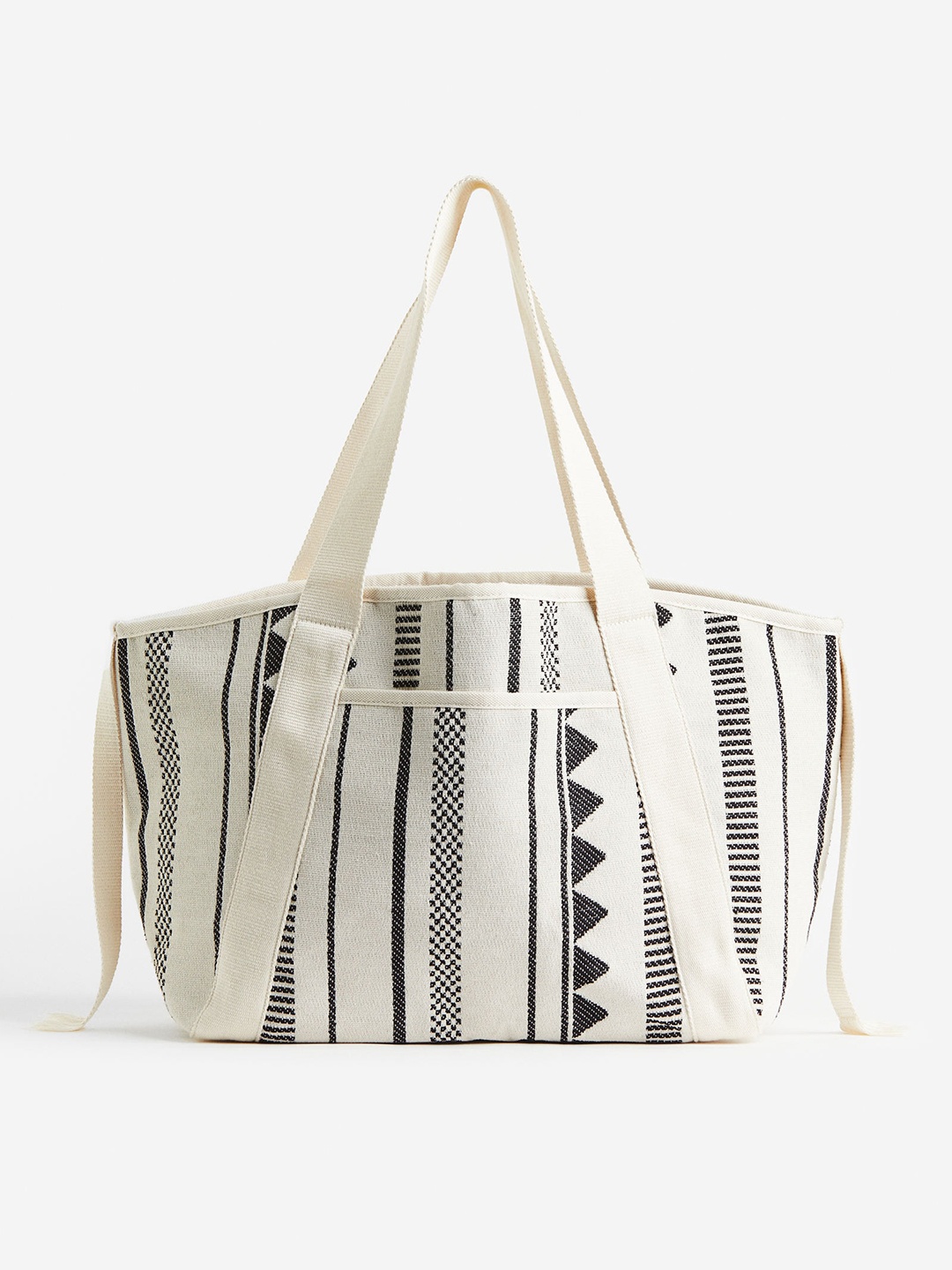 

H&M Jacquard-Weave Shopper, White