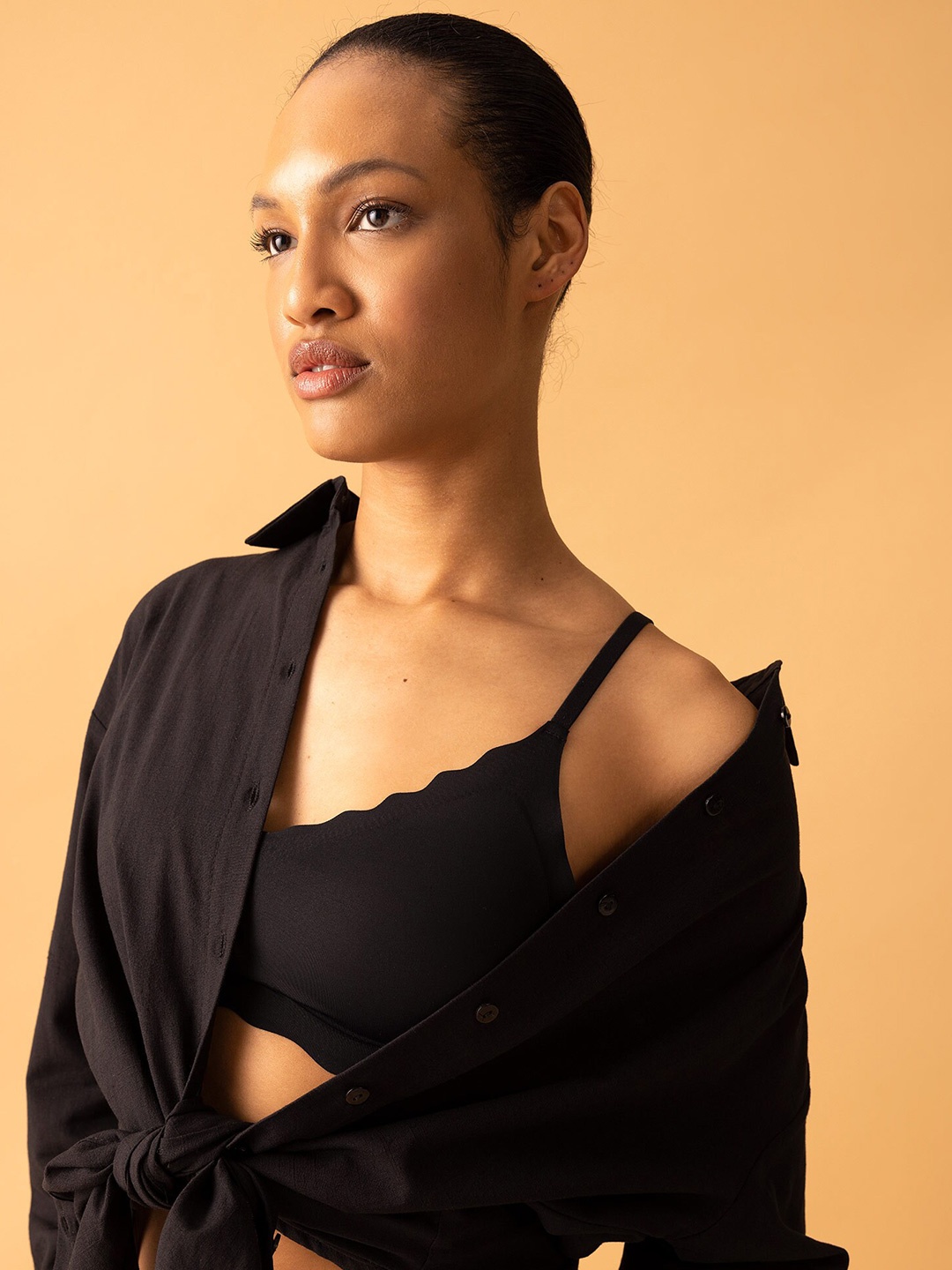 

DeFacto Non-Wired All Day Comfort Medium Coverage Lace Bralette, Black