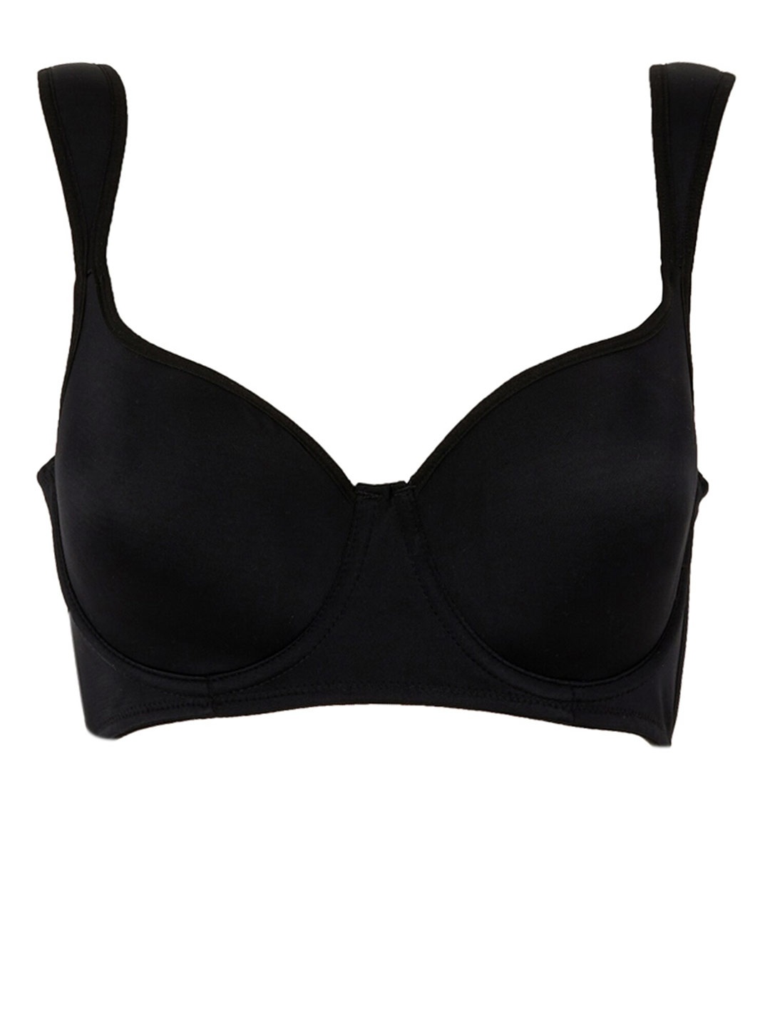 

DeFacto Seamless Medium Coverage Non-Wired Super Support Plunge Bra, Black