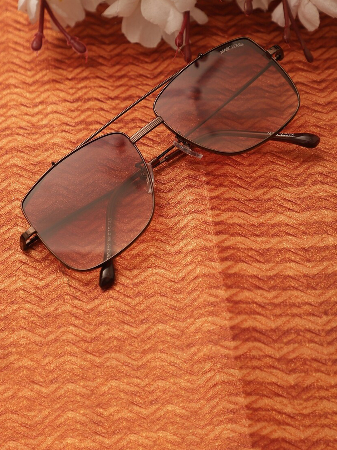 

MARC LOUIS Lens & Square Sunglasses with UV Protected Lens ML B80-413 BROWN SG