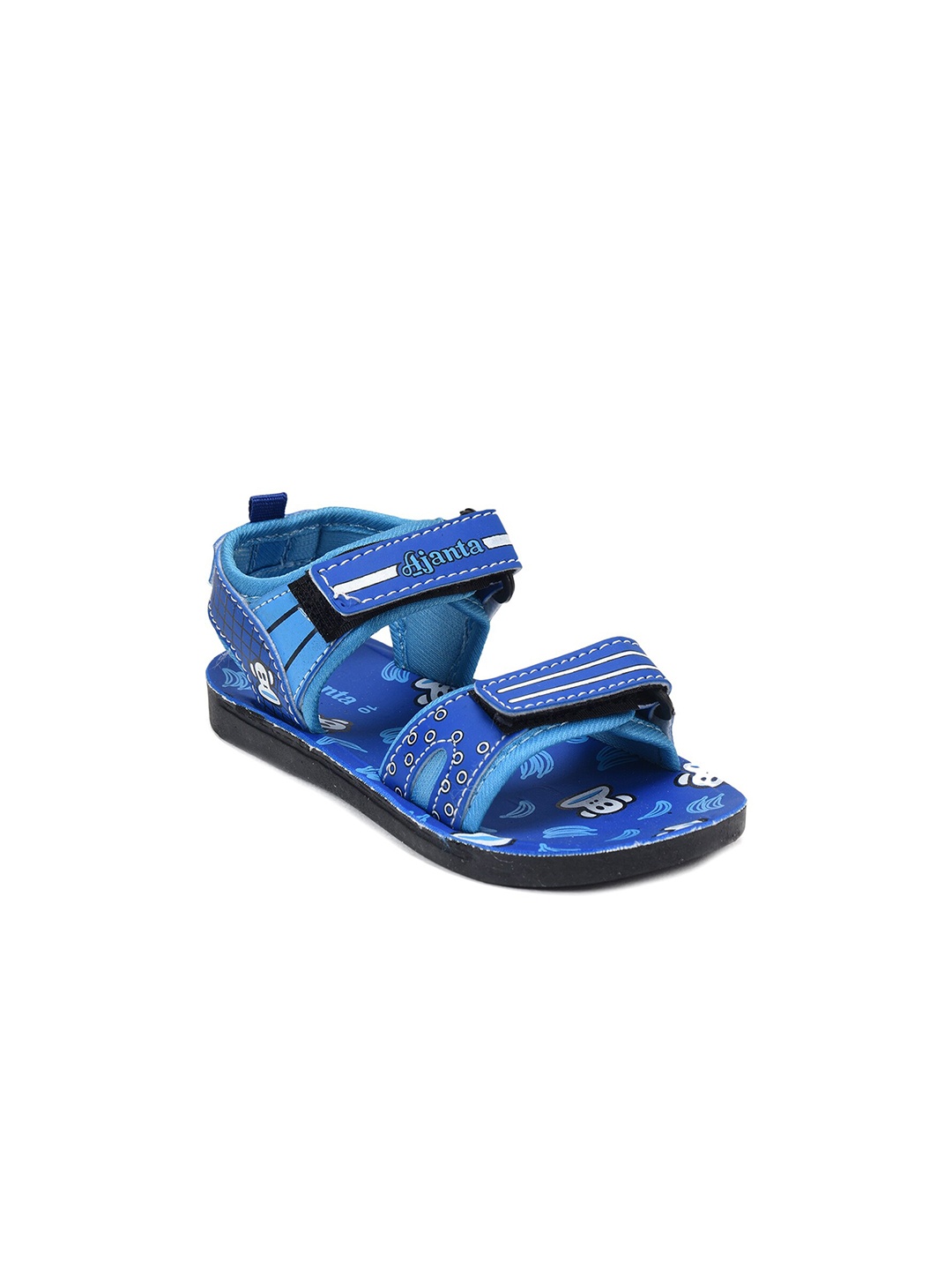 

Ajanta Boys Printed Velcro Closure Sports Sandals, Blue