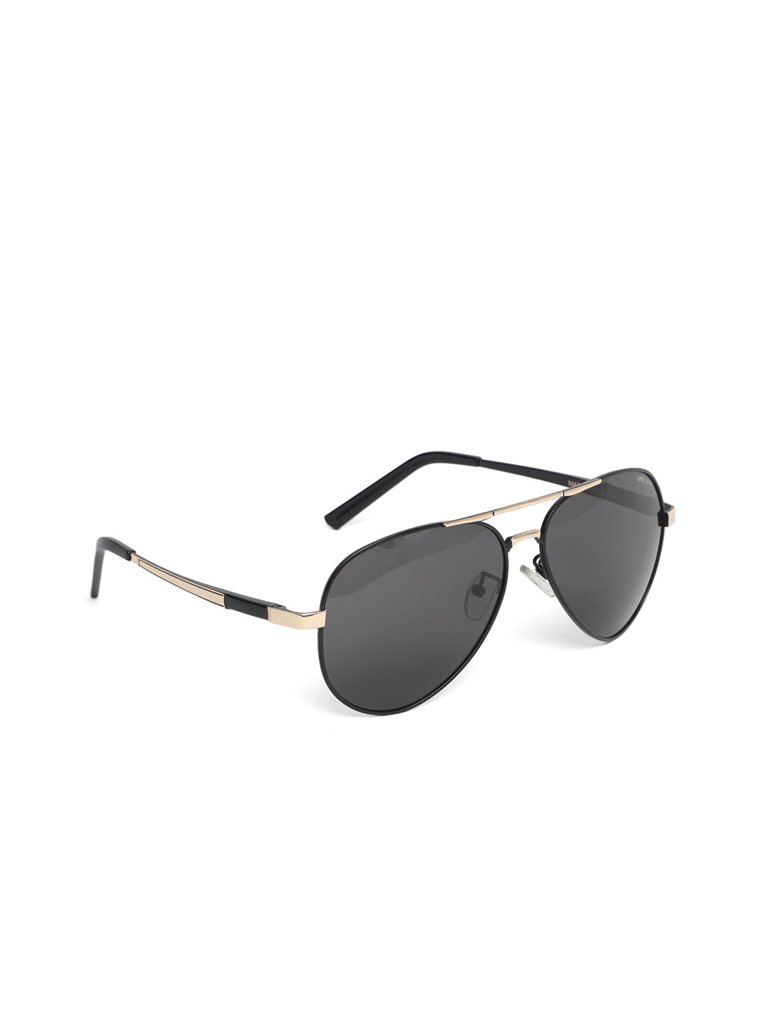 

MARC LOUIS Aviator Sunglasses with UV Protected Lens ML D8926 BLACK GOLD SG