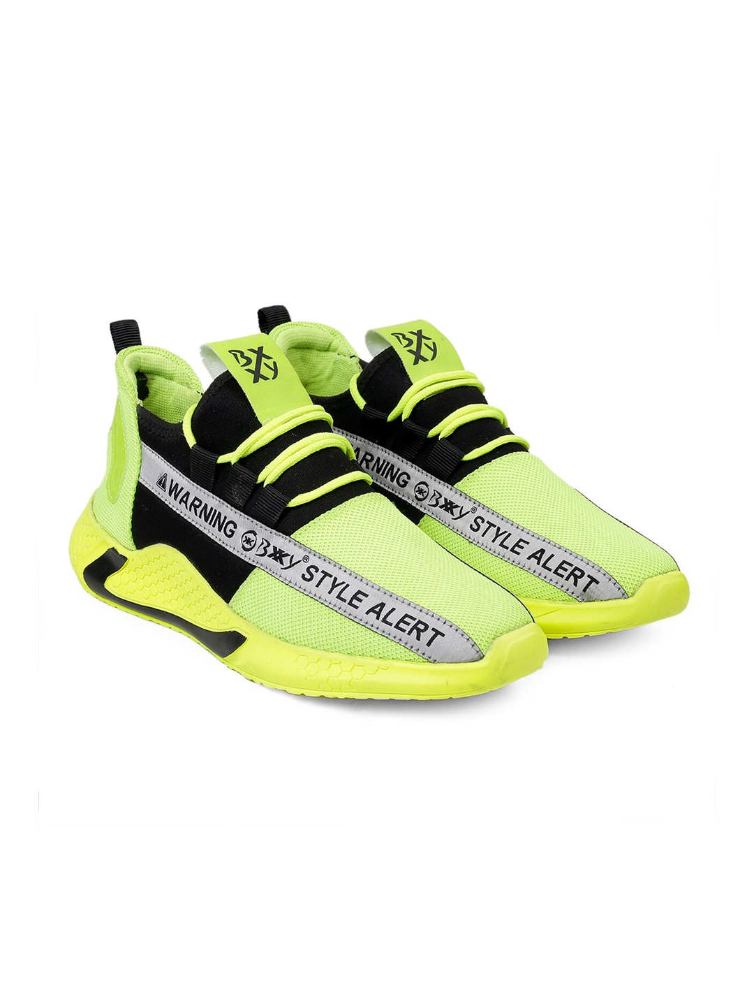 

Bxxy Men Lightweight Mesh Non-Marking Running Shoes, Lime green