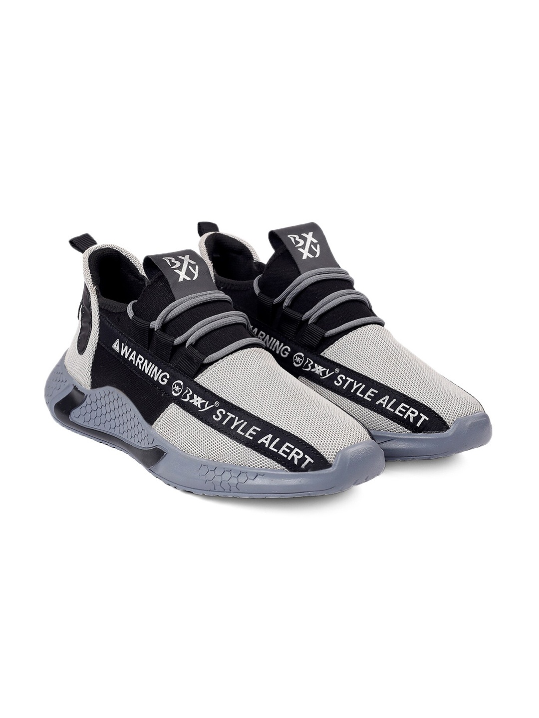 

Bxxy Men Mesh Running Non-Marking Sports Shoes, Grey