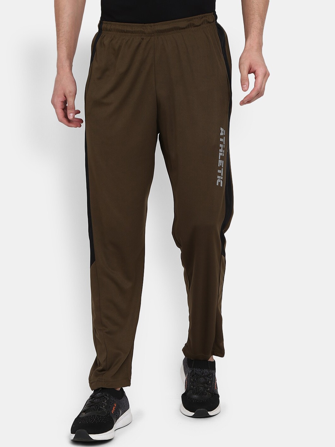 

V-Mart Men Regular Fit Mid-Rise Cotton Track Pant, Olive