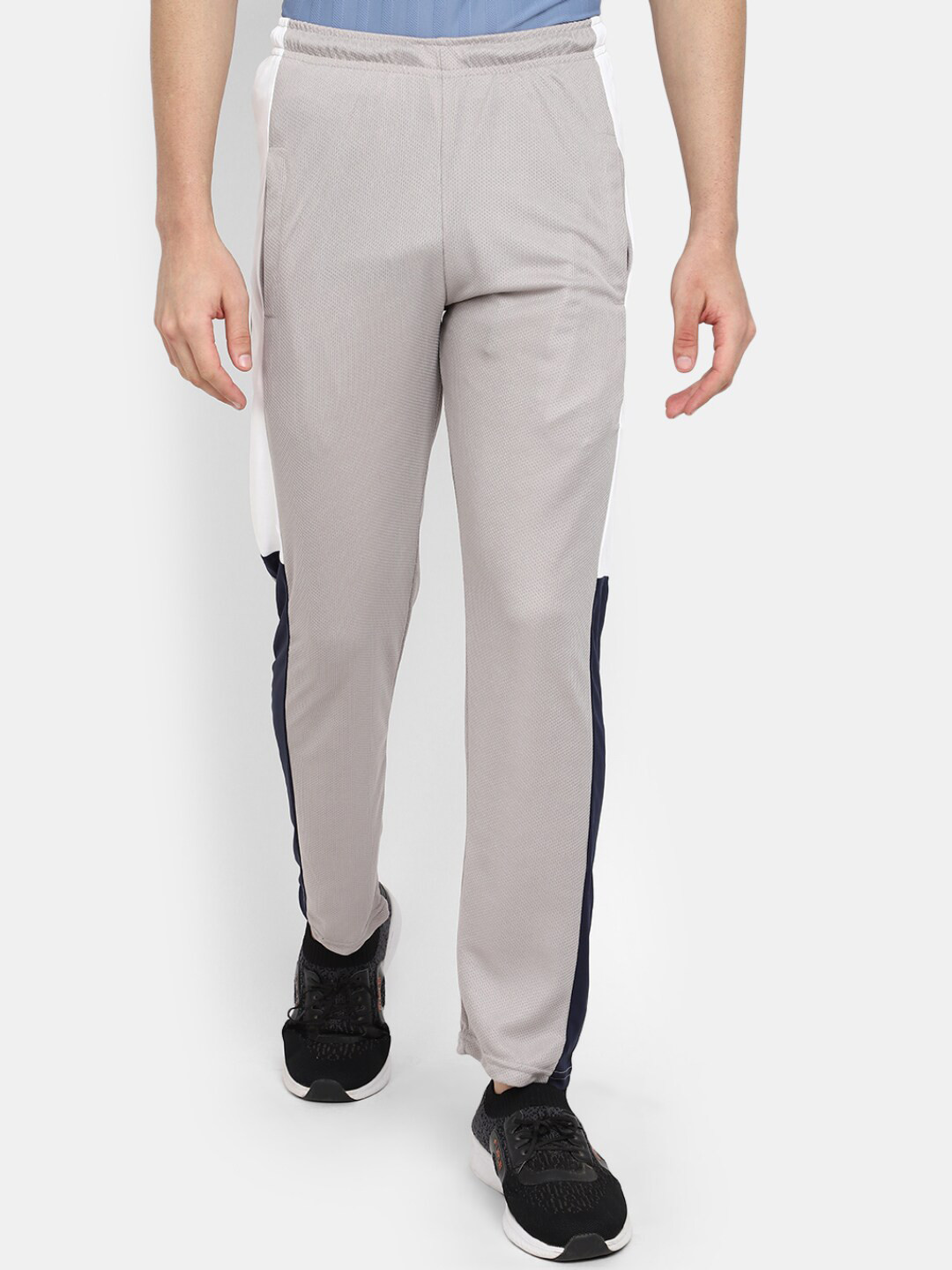

V-Mart Men Regular Fit Mid-Rise Track Pant, Grey