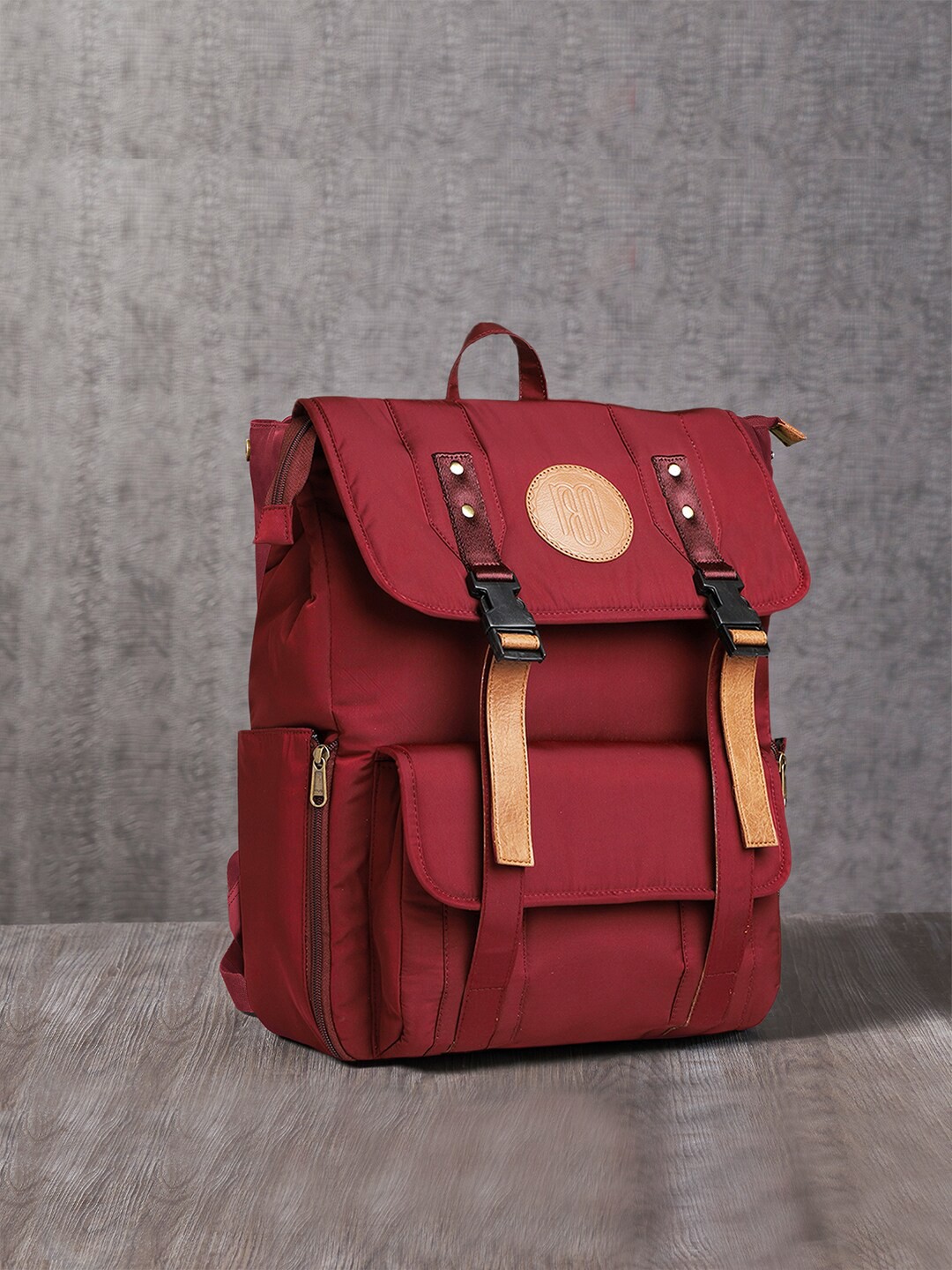 

Mona B Large Padded Ergonomic Backpack, Maroon