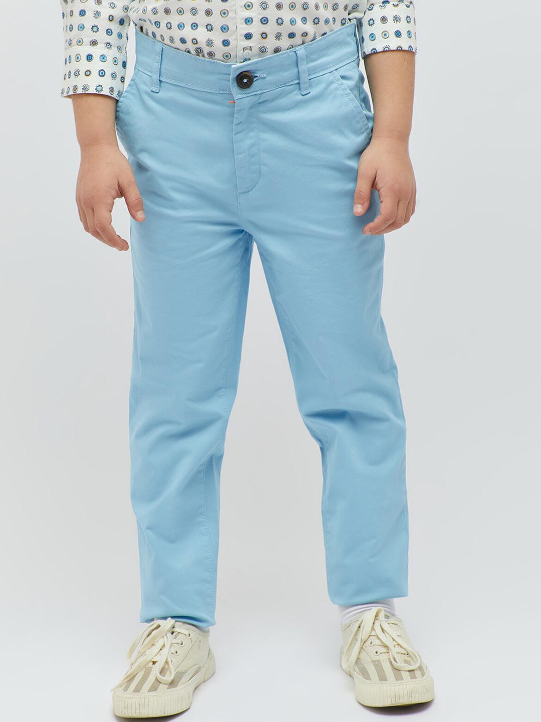 

One Friday Boys Classic Fit Regular Trousers, Blue
