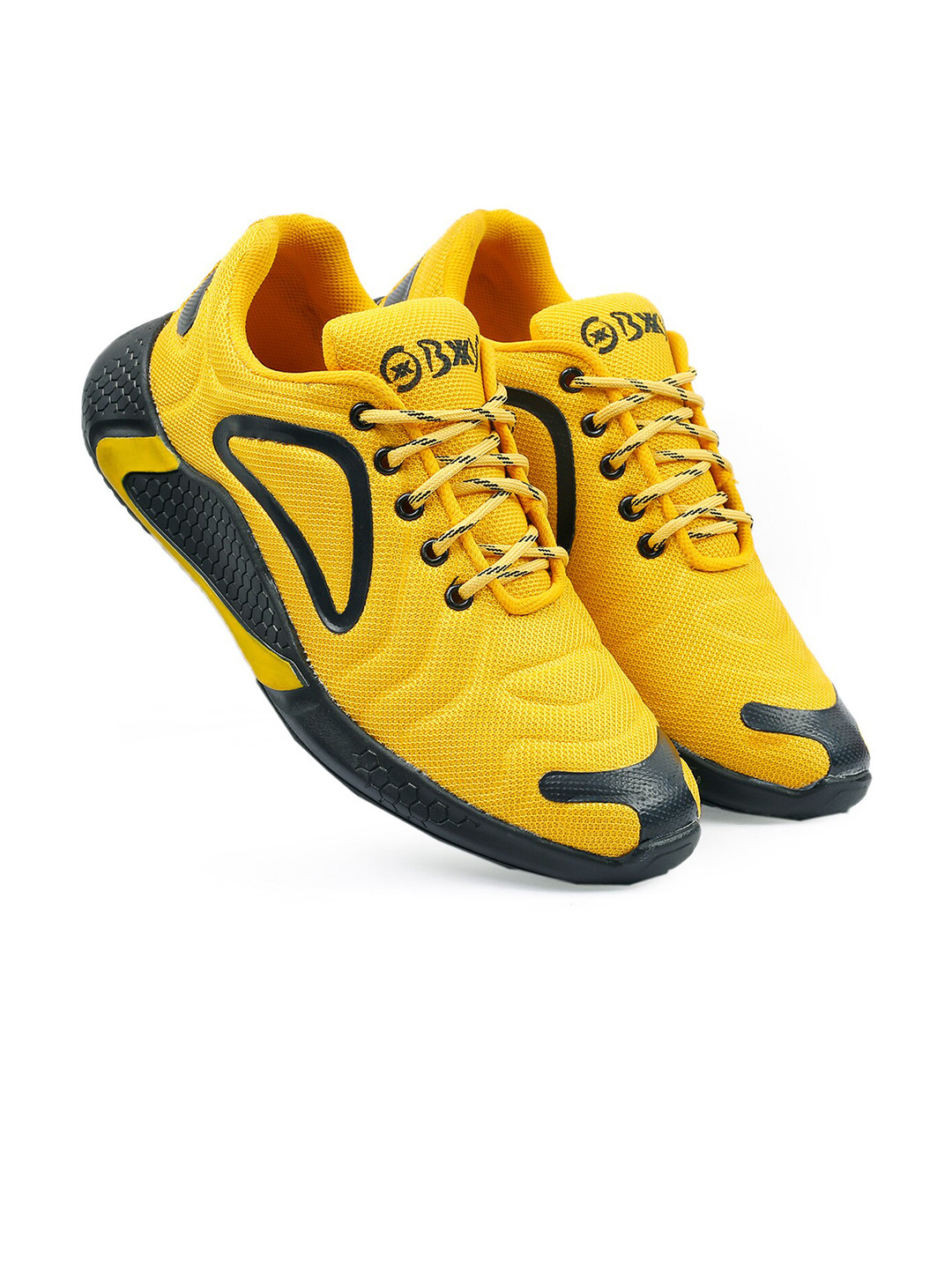 

Bxxy Men Lightweight Mesh Non-Marking Running Shoes, Yellow
