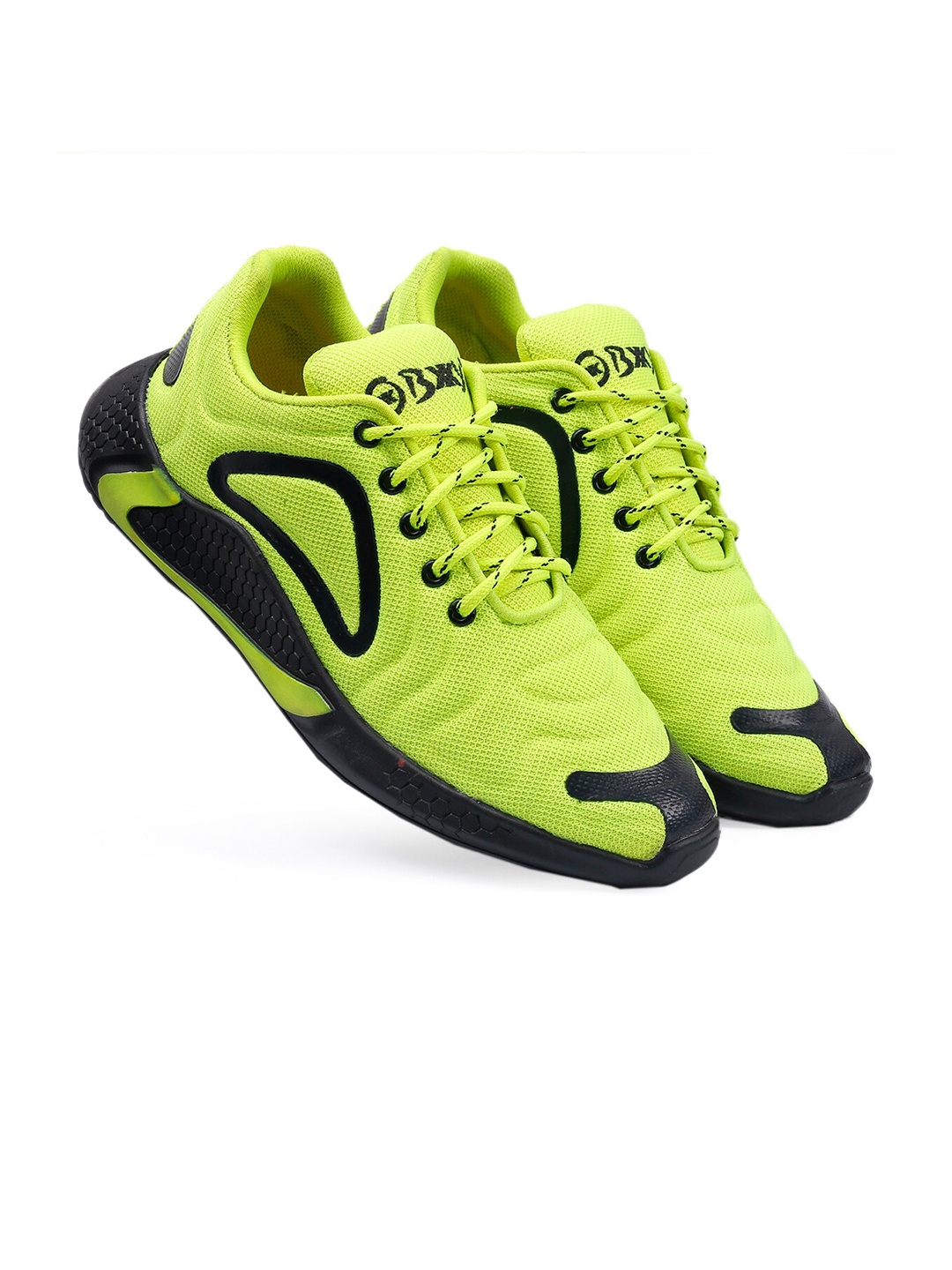 

Bxxy Men Lightweight Mesh Non-Marking Running Shoes, Lime green