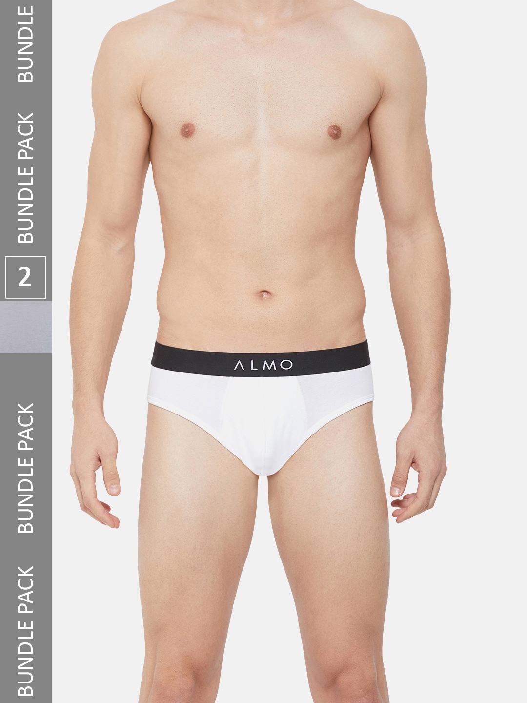 

Almo Wear Men Pack Of 5 Anti Bacterial Basic Briefs, White