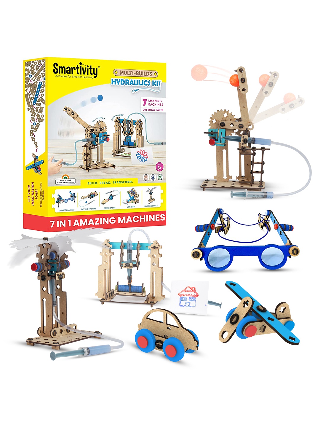 

Smartivity 7 in 1 Multi-Builds Hydraulic Kit, Blue