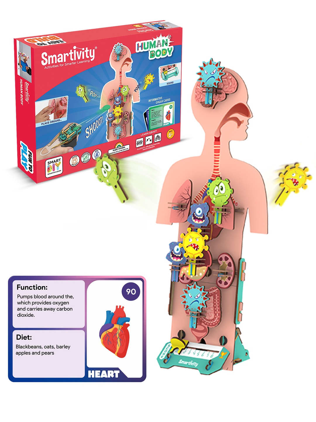

Smartivity Human Body STEM DIY Germ Buster, Multi