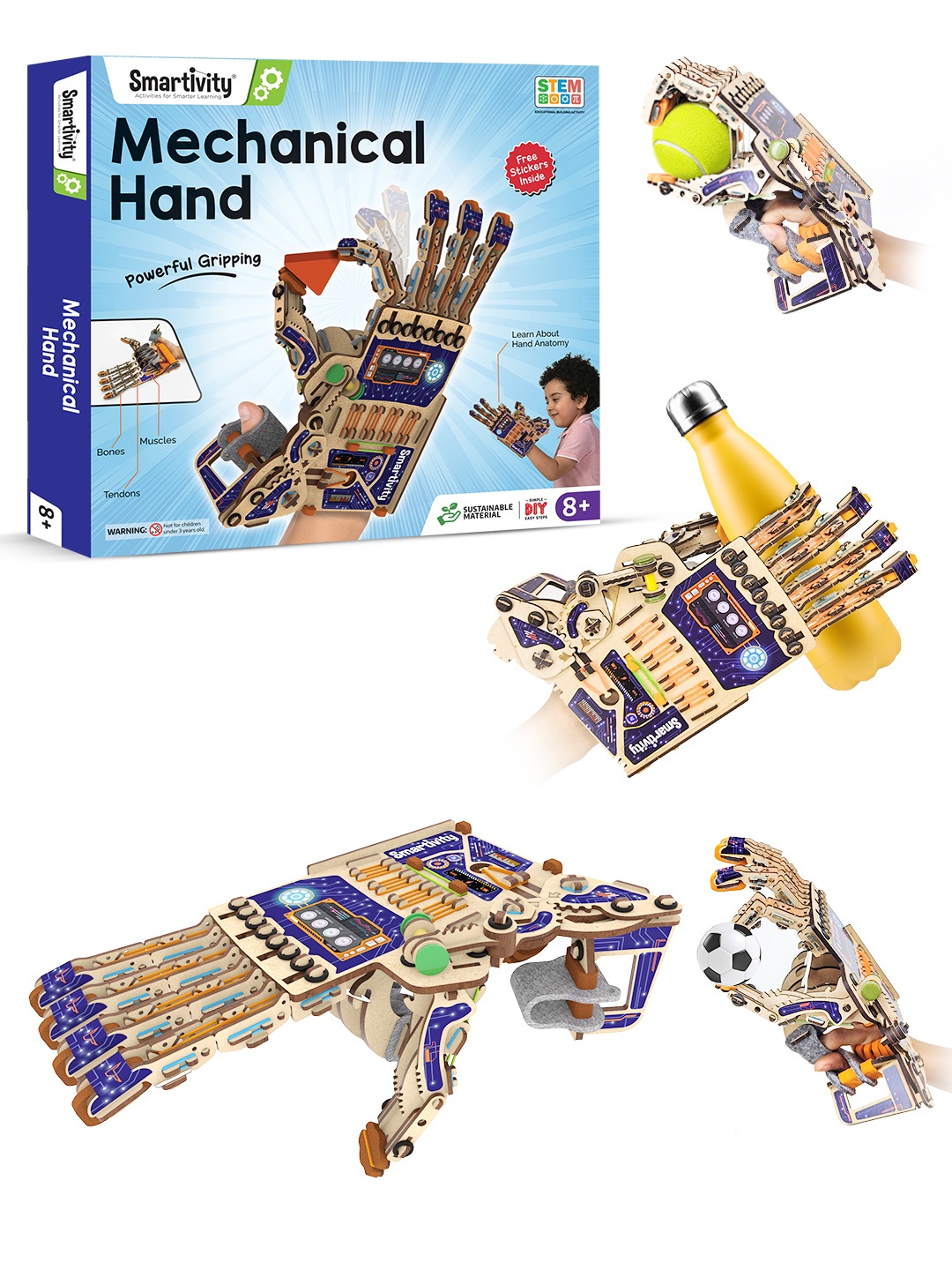 

Smartivity Robotic Mechanical Hand, Brown