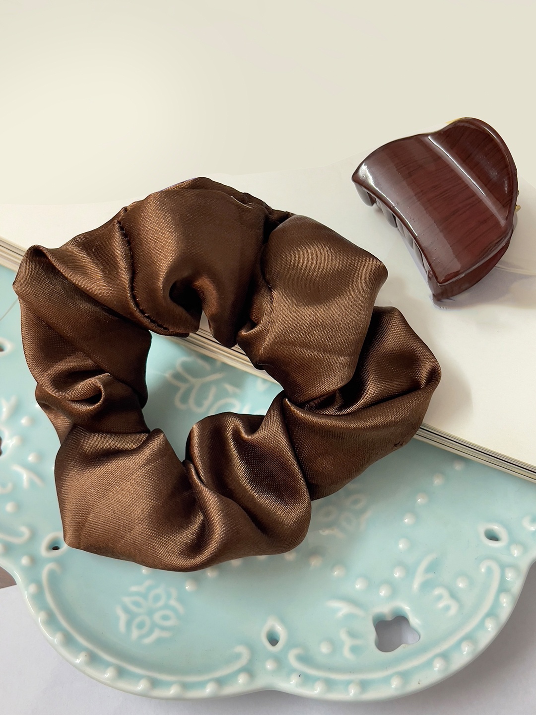 

Ayesha Set Of 2 Hair Accessories, Brown