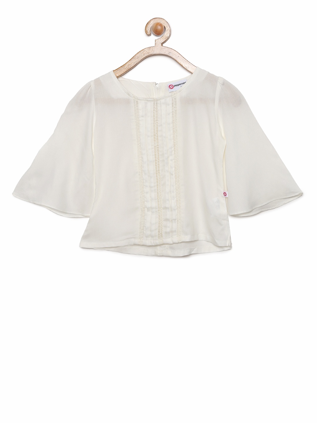 

Peppermint Girls Off-White Solid Top
