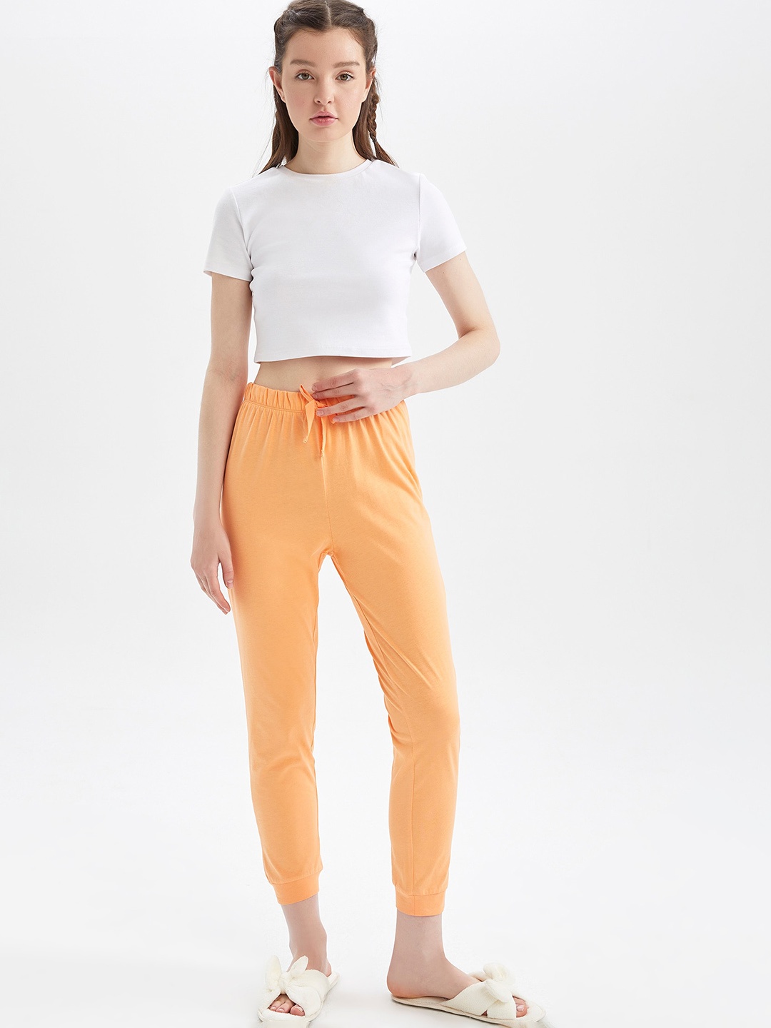 

DeFacto Women Pure Cotton Joggers, Na