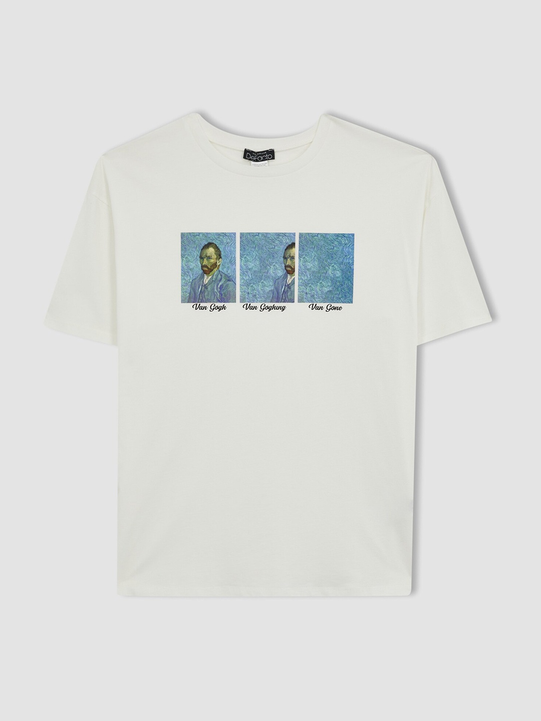 

DeFacto People & Places Printed Pure Cotton T-shirt, White