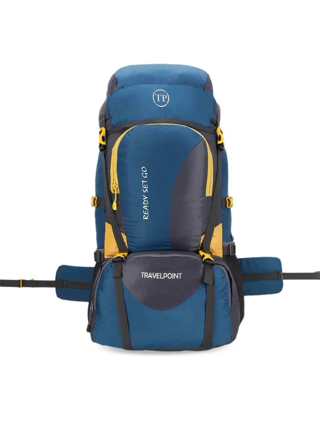 

TRAVEL POINT Brand Logo Printed Rucksacks, Teal