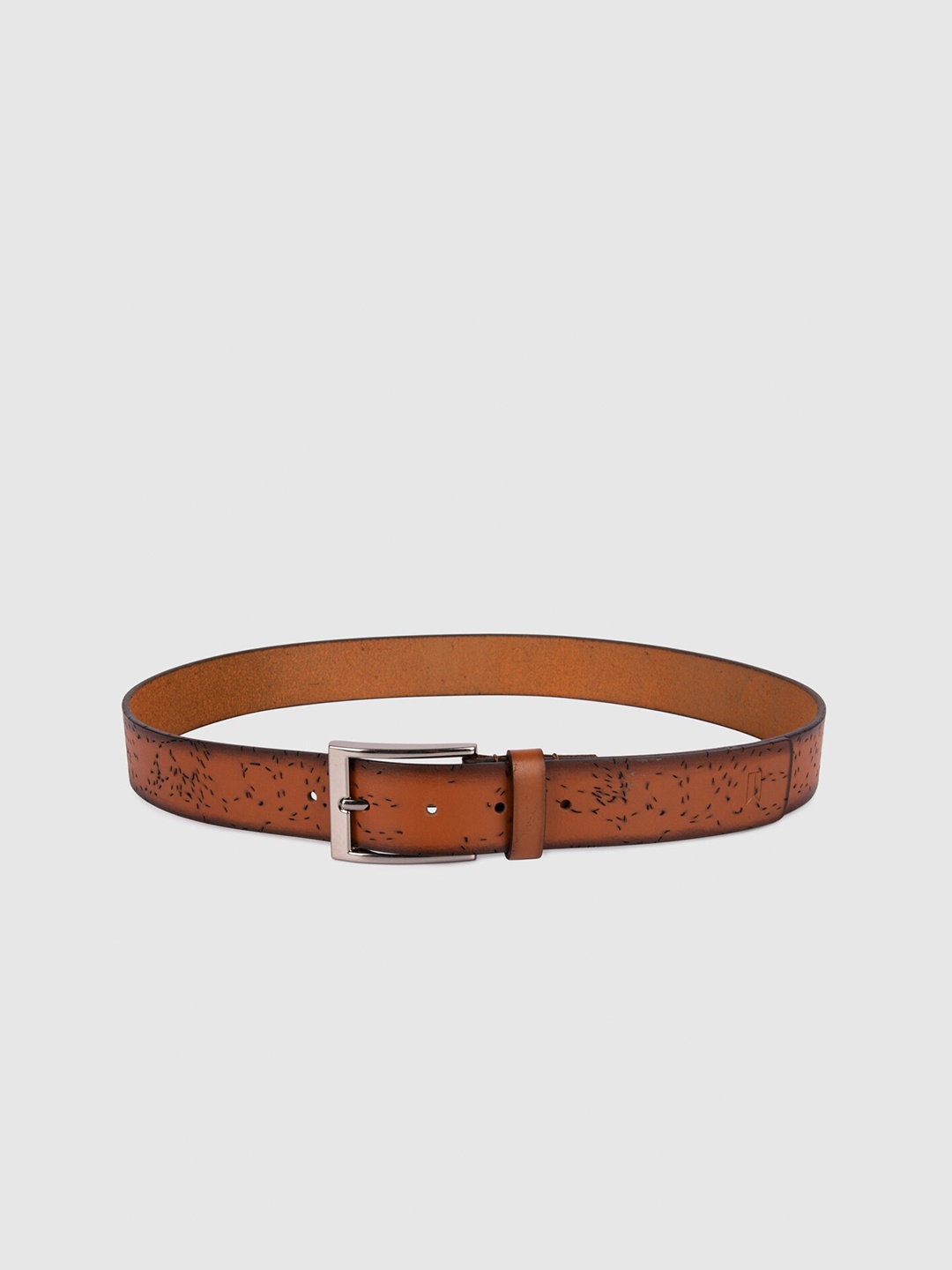 

TIM PARIS Men Textured Leather Formal Belt, Tan