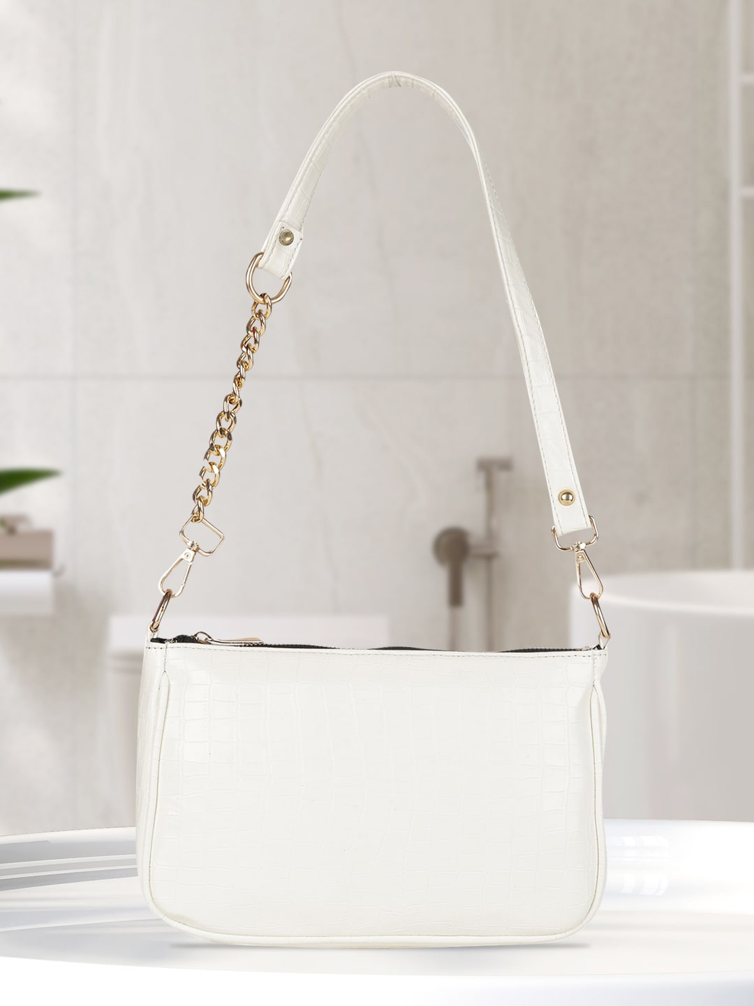 

MINI WESST Structured Handheld Bag, White