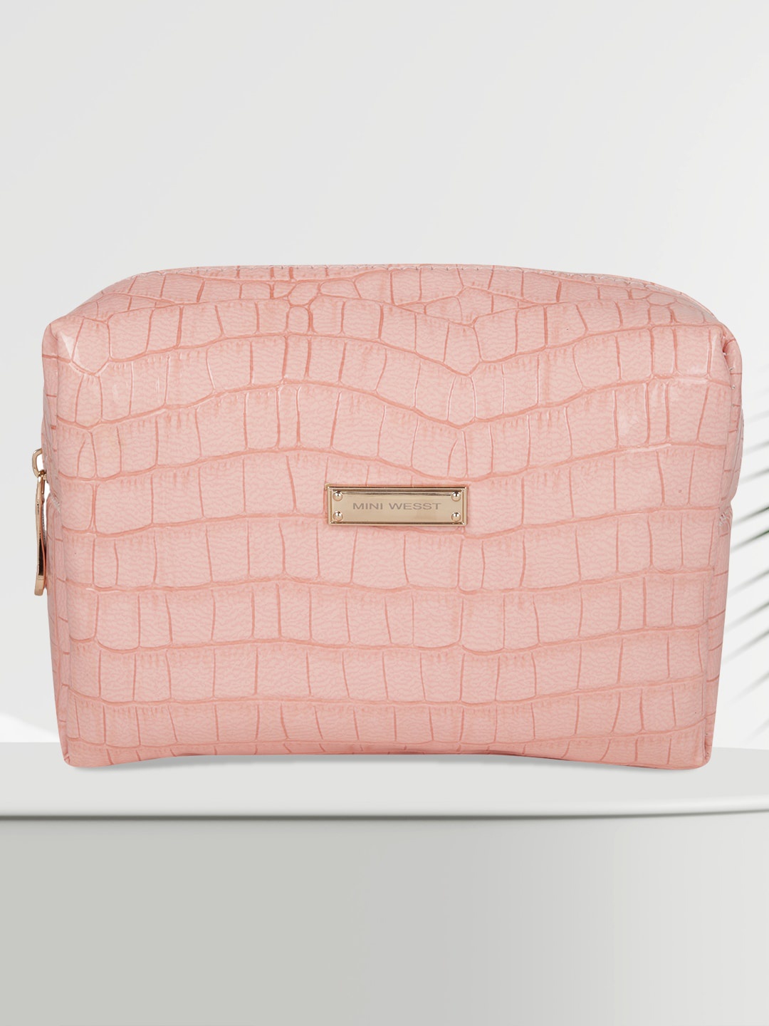 

MINI WESST Animal Textured Pouch, Pink