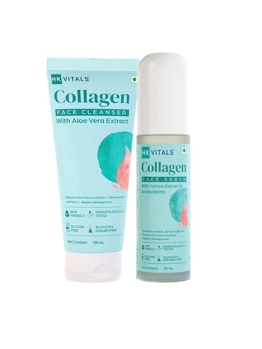 

HK VITALS by HealthKart Collagen Face Serum & Face Cleanser, White