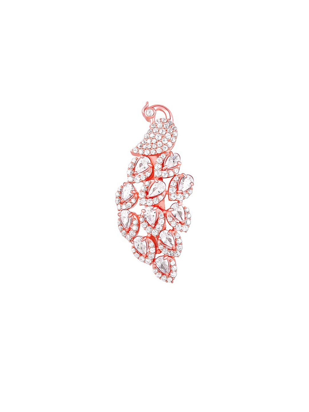 

GIVA 925 Sterling Silver Rose Gold-Plated Peacock-Charm Brooch