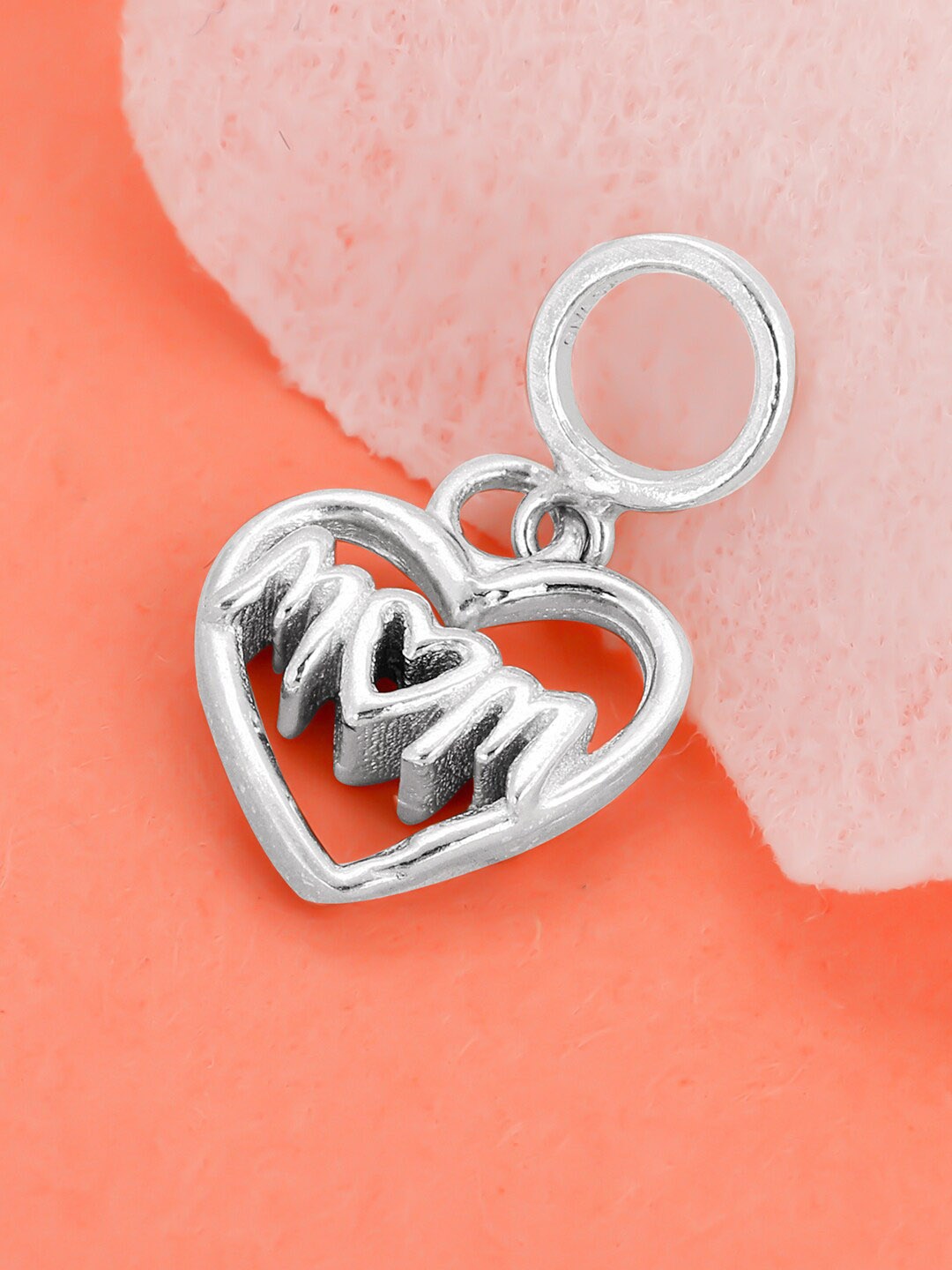 

GIVA Silver-Plated & Mom's Blessing Heart Charm