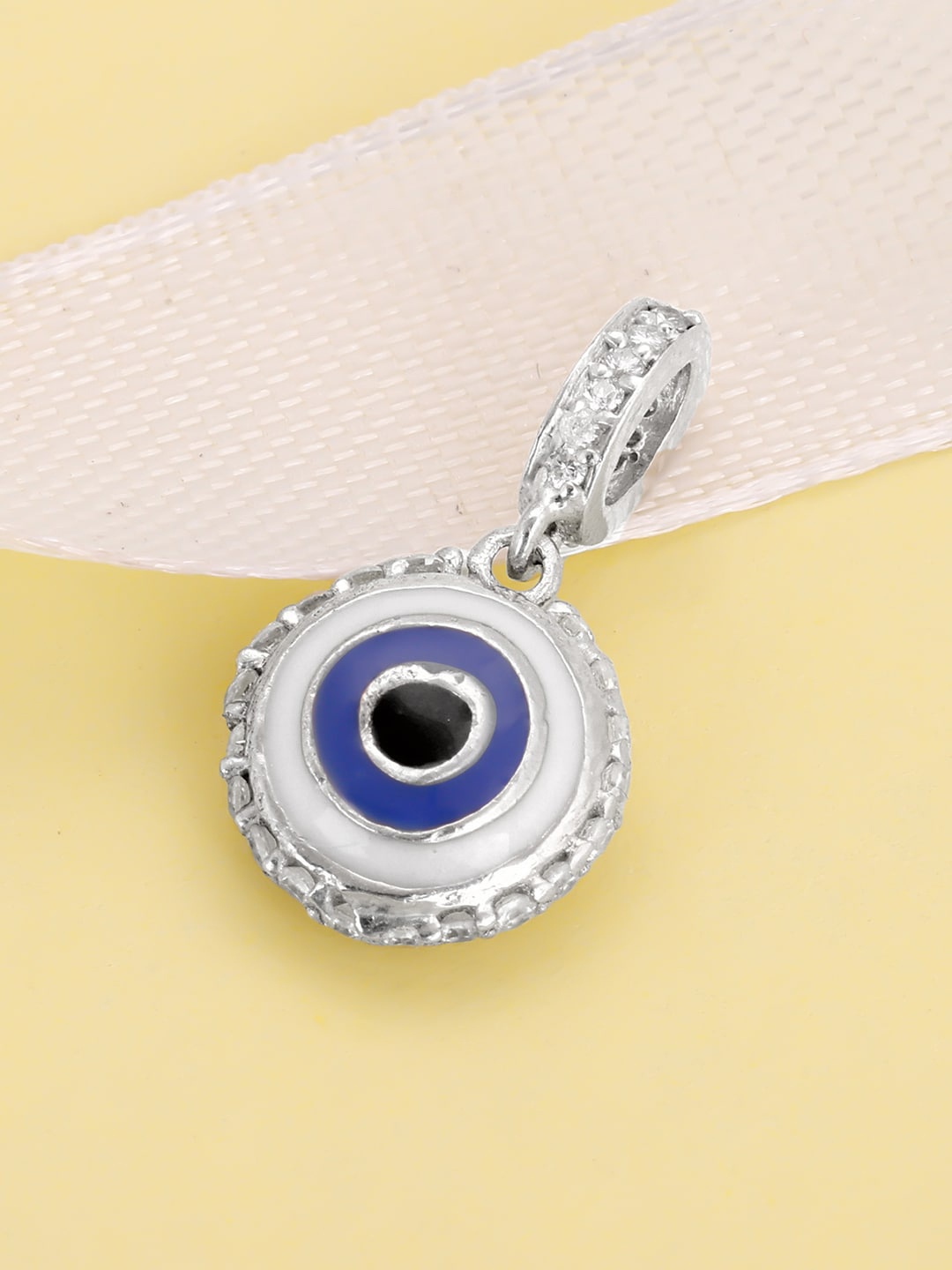 

GIVA 925 Sterling Silver Stone Studded Evil Eye Charm