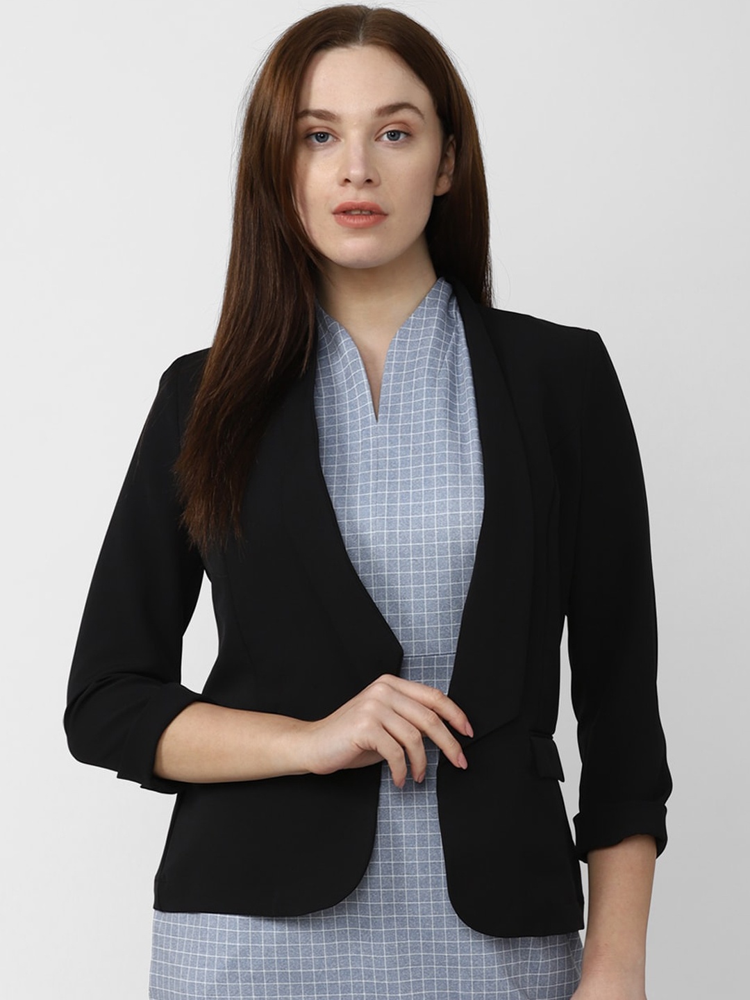 

Van Heusen Woman Single Breasted Formal Blazer, Black