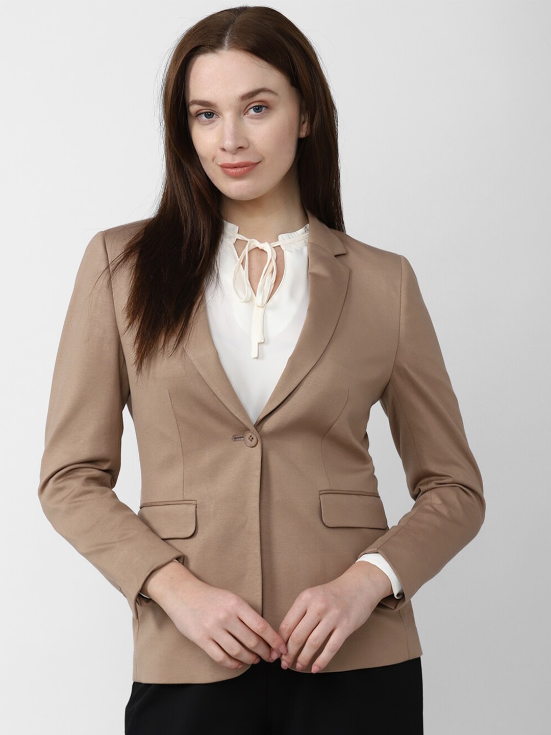 

Van Heusen Woman Single Breasted Blazer, Brown