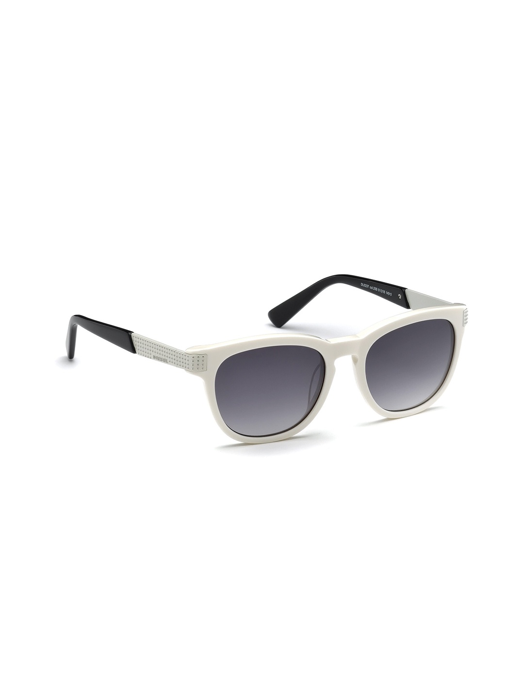 

DIESEL Men UV Protected Lens Full Rim Square Sunglasses DL0237 51 25B, White