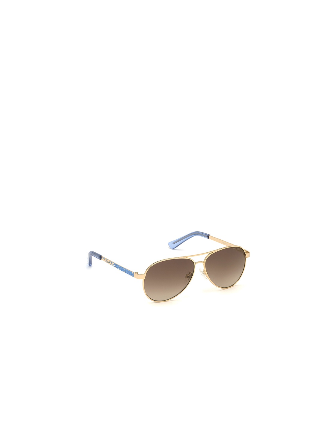 

GUESS Unisex Kids Aviator Sunglasses with UV Protected Lens, Gold