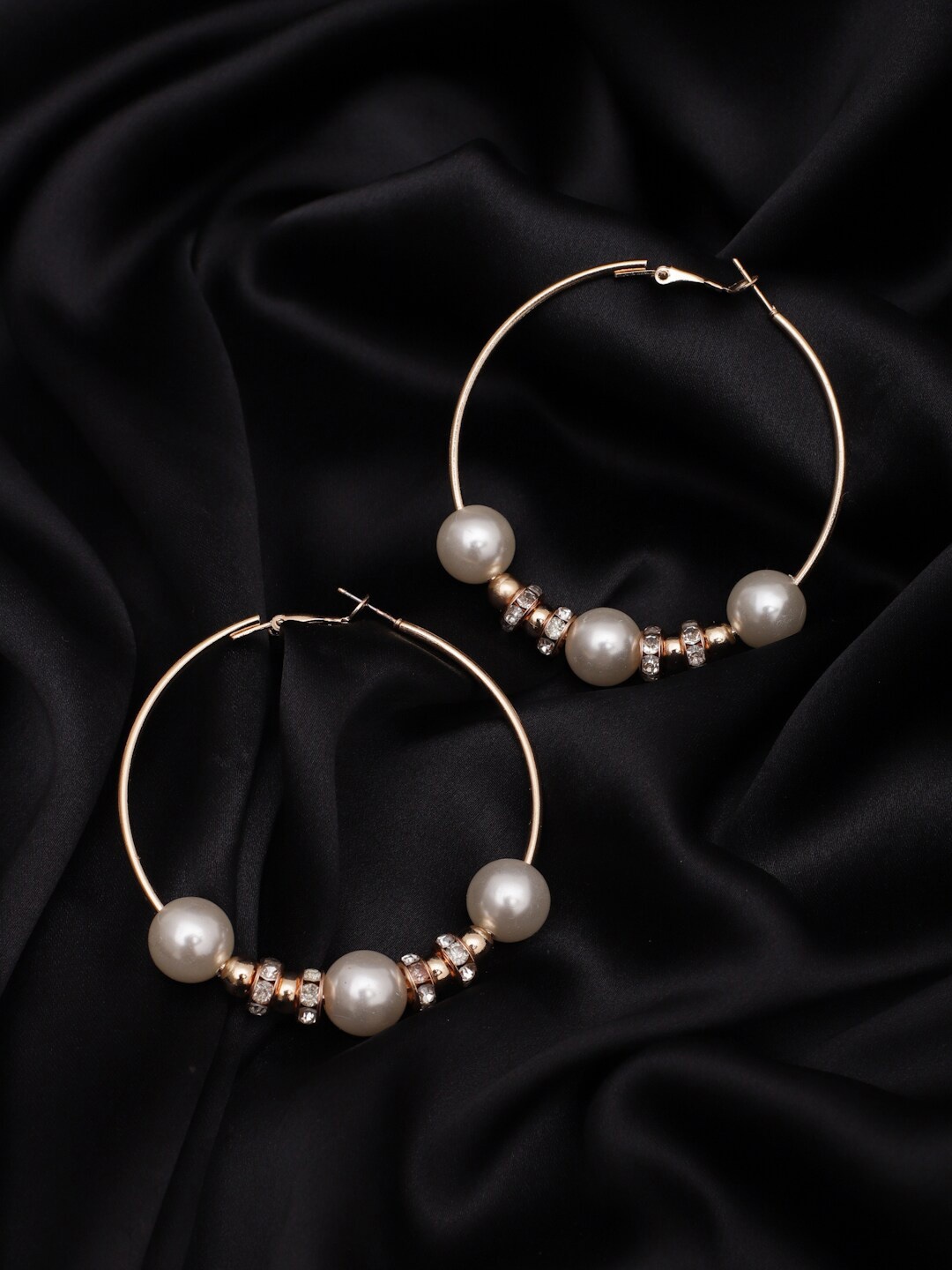 

Madame Rose Gold-Plated Contemporary Hoop Earrings
