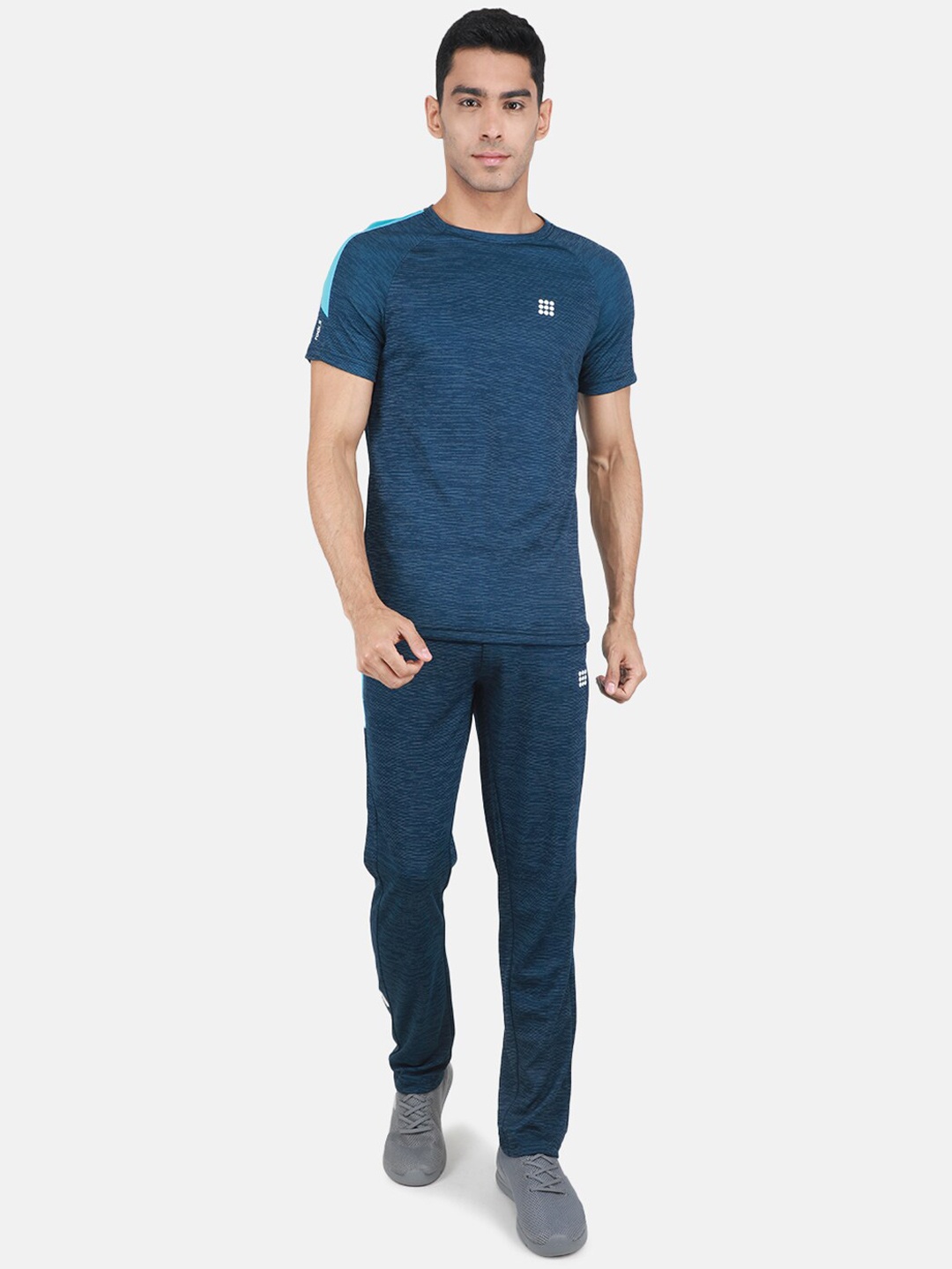 

rock.it Self Design Round Neck Tracksuits, Blue