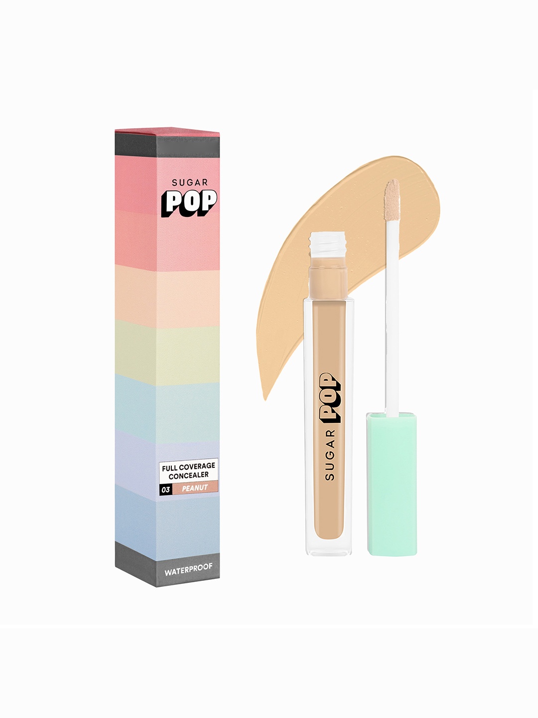 

SUGAR POP Full Coverage Waterproof Matte Concealer with Vitamin E 4ml - Peanut 03, Beige