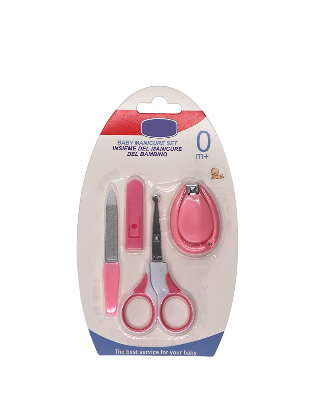 

YOUSTYLO Durable Baby 4-in-1 Safe Nail Clippers, Pink